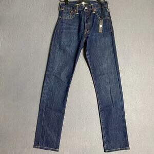 Nasty Gal Jeans Women's 25 Blue Afterparty Denim Button Fly Straight Leg